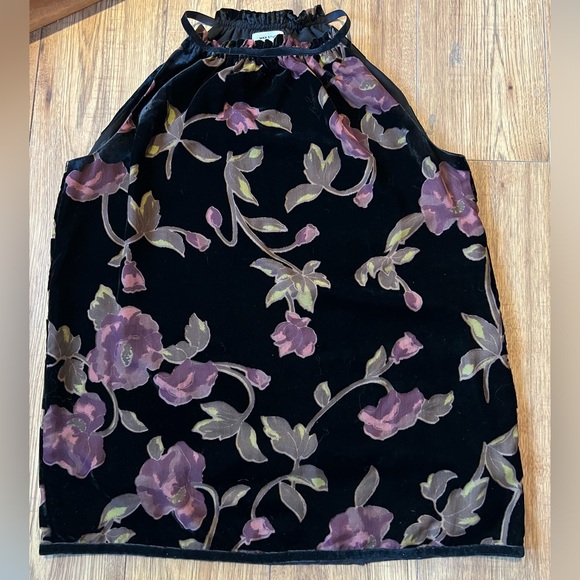 (Sm)Max Studio velvet sleeveless blouse - Picture 3 of 4